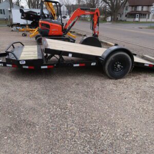 Tilt Top 16 ft Utility Trailer on display of the website