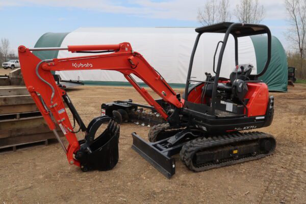 Mini Excavator on display of the website